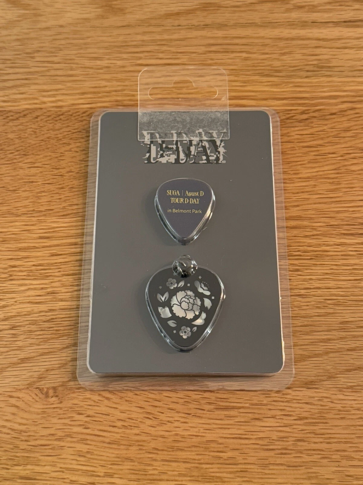 BTS Suga Agust D Tour D-DAY Guitar Pick Set In Belmont Park - Brand New Sealed
