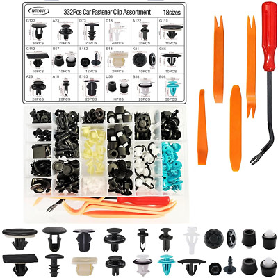 332 Tornillos De Plasticos Para Carros Autos Clips Remaches Universal..........