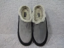 SOREL Falcon Ridge Men’s Size 9.5 US Gray Black Suede Lined Slippers
