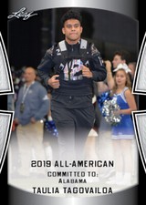 25-Ct Lot Taulia Tagovailoa 2019 Leaf US Army All-American Rookies RCs Alabama