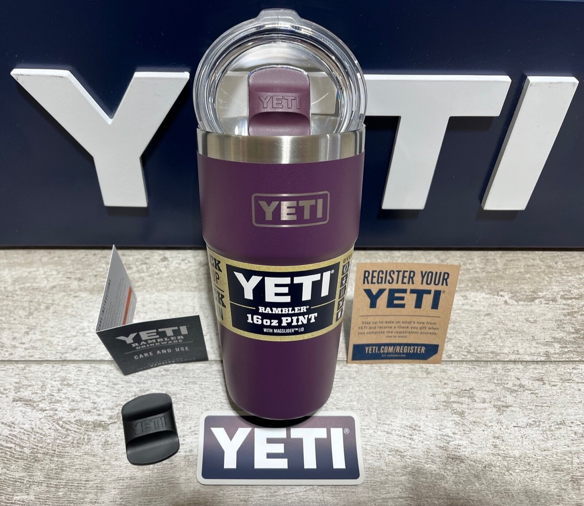 yeti イエティ　ランブラー　パイント 16oz ライラック　薄紫 YETI Rambler 16oz pint/20oz Stackable Cup RARE *NORDIC
