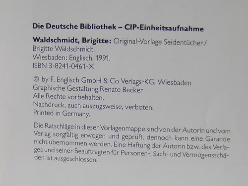 Brigitte Waldschmidt Original-Vorlagen Seidentücher + Begleitheft mit 6 Vorlagen - Bild 12 von 12