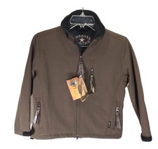 Carroll Original Wear Softshell Fleece Lined Jacket Youth M Brown