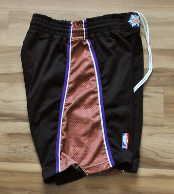 Champion NBA ユタ・ジャズ バスケットボールパンツ 38 Utah Jazz Champion Shorts Team Game Issue Sewn Black UJ NBA