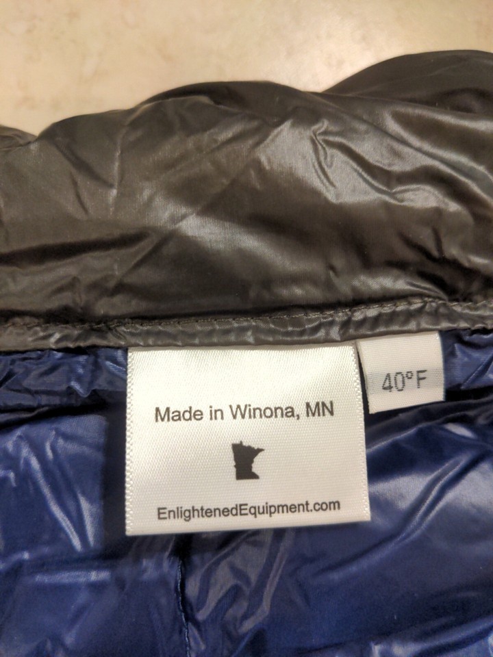 Enlightened Equipment Revelation Sleeping Quilt 40ºF Down Fill Regular