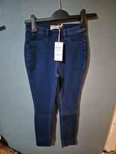 BNWT Next Size 6 Petite Blue Denim Jersey Cropped Jegging 110/v