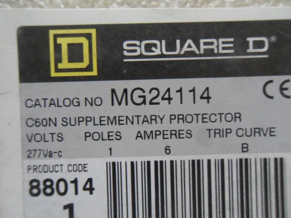 Square D MERLIN GERIN MG24114 240 V AC 6 A CIRCUIT BREAKER - Image 2 of 4