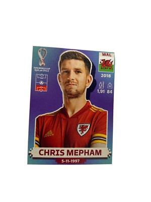FIFA WORLD CUP QATAR 2022 PANINI SOCCER STICKERS CHRIS MEPHAM WAL8
