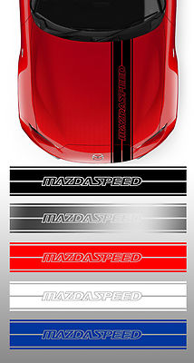 HAUBENSTREIFEN FÜR MAZDA MAZDASPEED MX5 RX8 RACING AUFKLEBER STICKER BD607C1