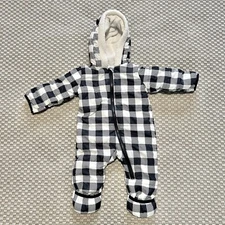 Wonder Nation Buffalo Plaid Snowsuit Winter Bunting 6-9 Months Unisex Warm