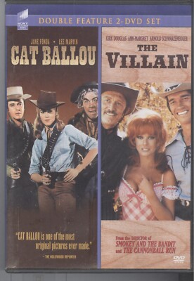 Double Feature - Cat Ballou (1965) Fonda & The Villain (1979) Douglas R1 DVD