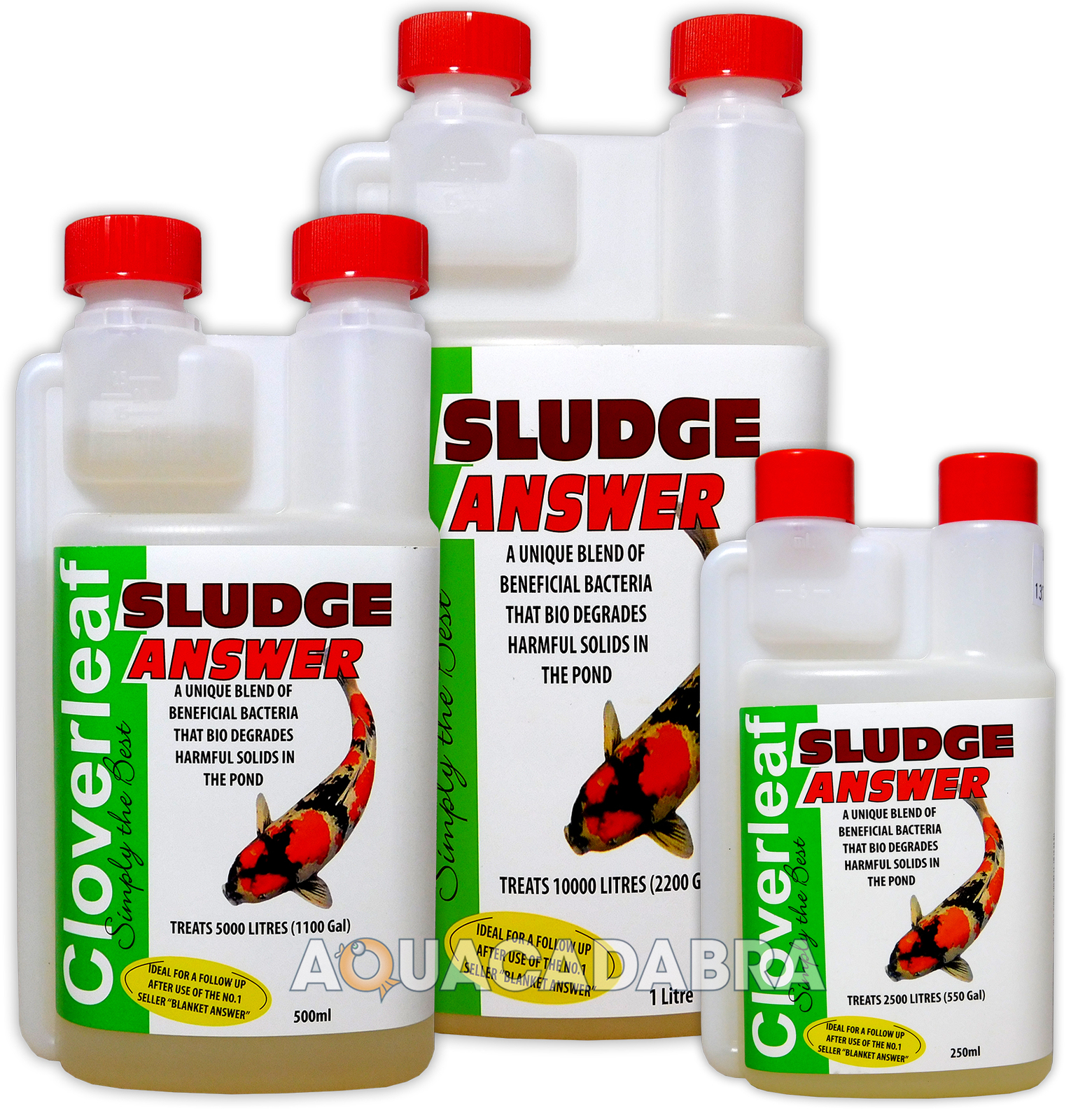 CLOVERLEAF SLUDGE ANSWER REMOVE DIRT SLUDGE MUCK KOI POND WATER FILTER TREATMENT eBay