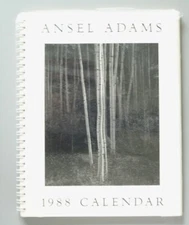 Vintage Ansel Adams 1988 Calendar Book Fine Art Photo Prints