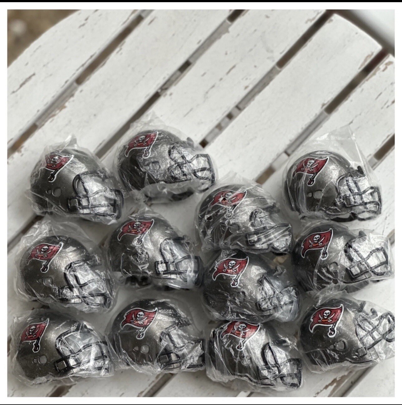 Pocket Pro Football Helmet Lot Tampa Bay Bucs 12 Helmets Revolution