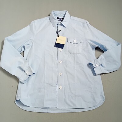Douglas Hayward Shirts Herren Small Blau Worker Chore Overshirt