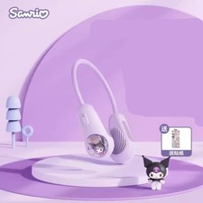 Anime Kuromi Pochacco Cinnamoroll Hanging Neck Fan Hands Free Portable USB