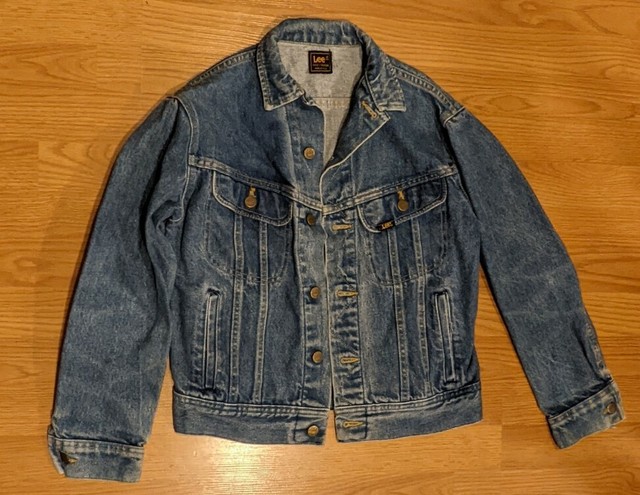 Lee Trucker Jean Jacket Mens 38r Denim 