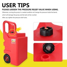 Automatic Fuel Transfer Pump with 32 Gallon Portable Fuel Caddy Tank Red