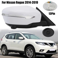 Right Power Side Mirror W/Camera Heated 13Pin For Nissan Rogue 2014 2015 16-2019