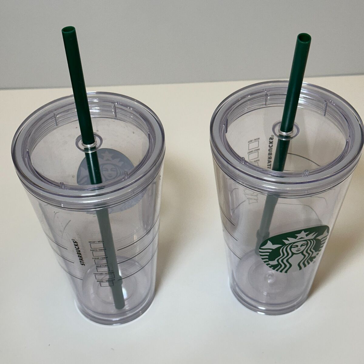 Starbucks Travel Tumbler 16 OZ Double Wall Acrylic 2 Pack