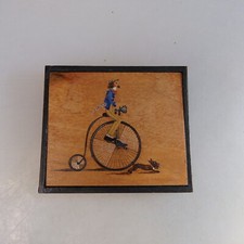 Zigarettenetui mit Darstellung eines Hochrad original ab 1891 (57074)