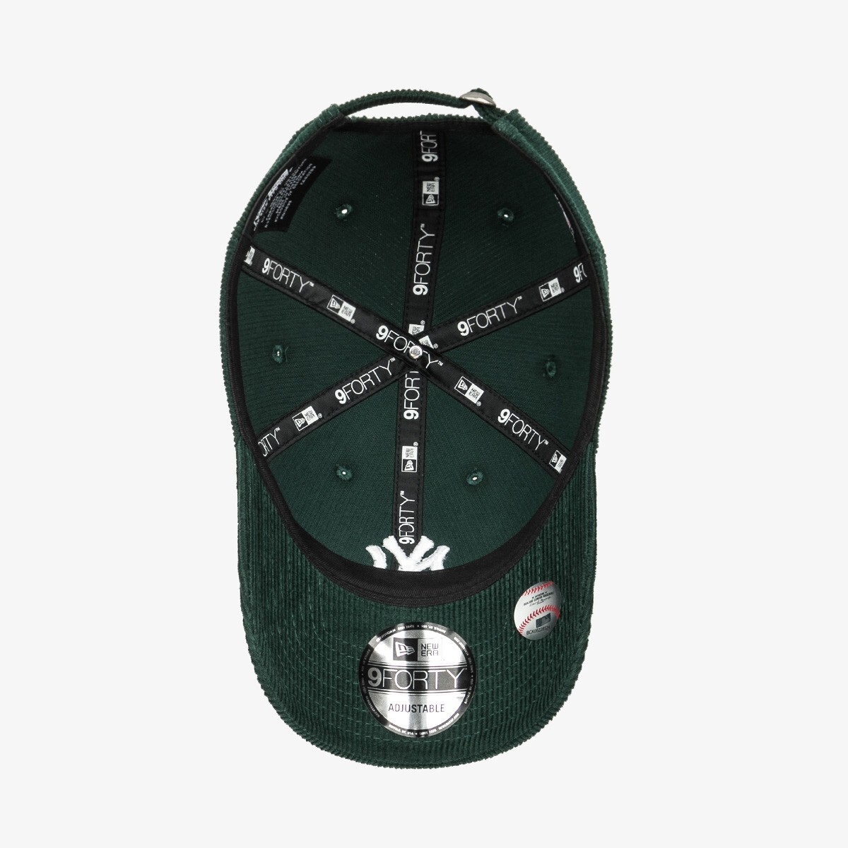 ◎New Era◎ MLB New York Yankees Corduroy Ball Cap Green 139 New Era MLB New York Yankees Corduroy Ball Cap, Dark Green