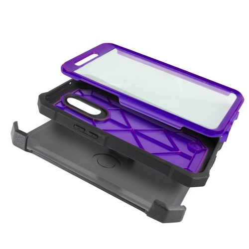 LG K10 2018/ Premier Pro LTE Shock Resist Armor Case W/Belt Clip Holster + Stand - Bild 13 von 28