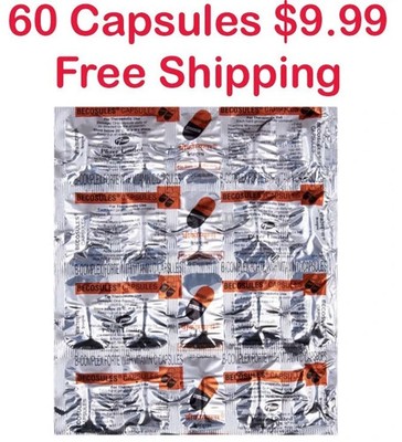 Pfizer India Becosules Capsule (60 Capsules) Multivitamin, Vitamin C & B-Complex