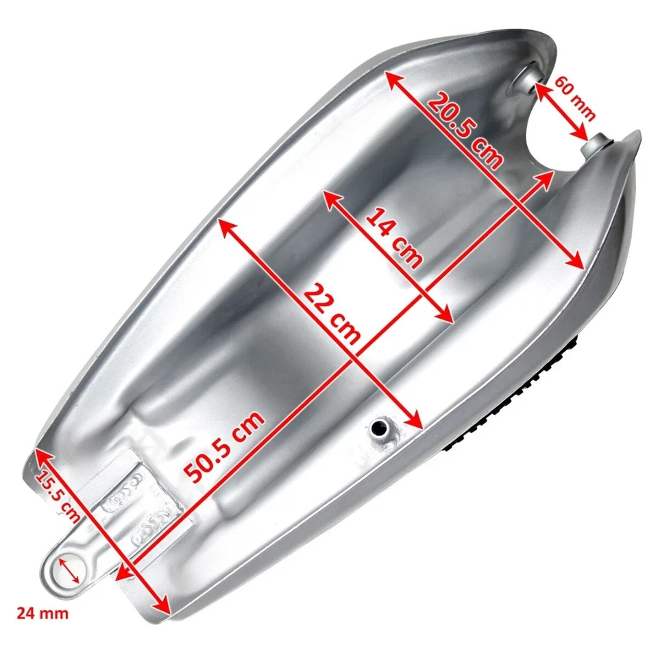 Tanque de combustible para Yamaha Rx100 Rx125 con tapa de panel lateral y grifo Foto 3 de 4