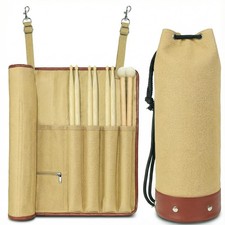 Drum Stick Bag, Crossbody Shoulder Strap Portable Vintage Drumstick Bag Kit G...