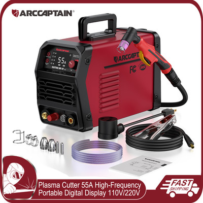 ARCCAPTAIN Plasma Cutter 55A High-frequency Digital 110V/220V Dual Voltage IGBT