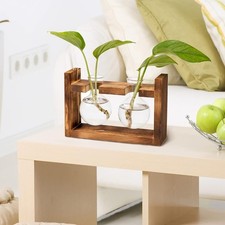 Tabletop Hanging Glass Vase Planter Propagation Station Modern Bulbs Tube Flower