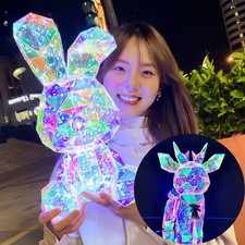 Bunte Fantasie Tier Lampe Teddybär Hirsch Kaninchen Leucht Deko Party Geschenk