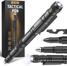 BIIB Geschenke Für Männer,Multitool Pen Mit LED Gadgets, Feuerwehr Geschenke, Va