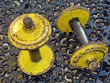 Vintage Pair WRIGHT WEIGHTS/Fixed 2kg Dumbbell Weights