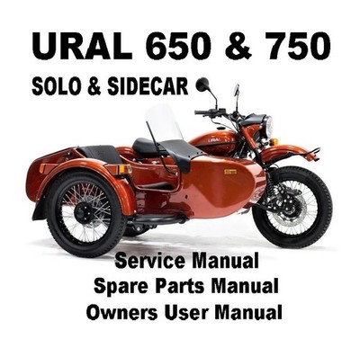 URAL 650 750 Owners Workshop Service Repair Parts Manual PDF Files SOLO SIDECAR