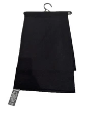 Men’s Merino Wool Scarf 93% Warm Black Knit NWT by Murano SHIPS FREE