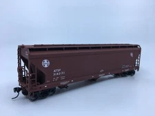 HO Accurail Santa Fe ACF 3-Bay Covered Hopper ATSF #314231 Metal Wheels