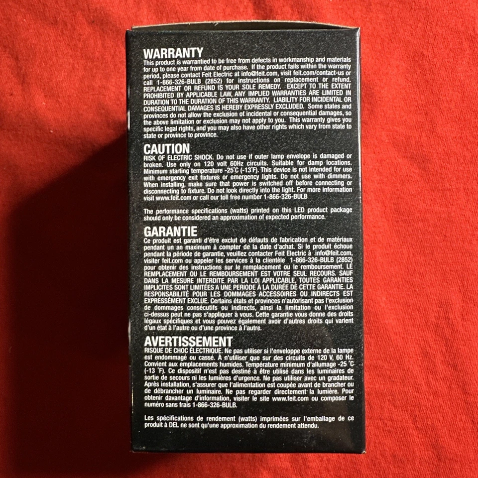 Feit Electric A19/BLB/LED 7W Non Dimmable Black Light LED Light Bulb - Image 4 of 4