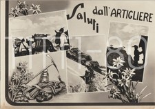 SALUTI DALL' ARTIGLIERE ALPINO - VEDUTINE - ALPINI - CARTOLINA