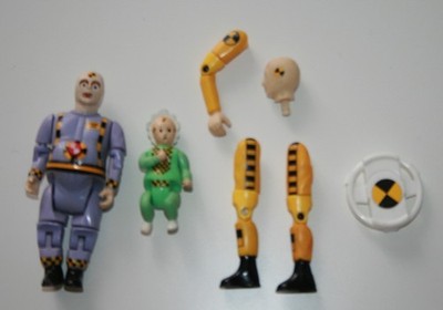 SPARE TIRE + SKID THE KID + PARTS TEILE _ CRASH DUMMIES _ TYCO _ VINTAGE LOT SET