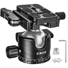 36mm Tripod Ball Head with Lever Release, Low Profile Heavy Duty Ball Head Mo...