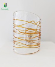 602 Lume in vetro di Murano di La Murrina Grafito topazio Montatura oro