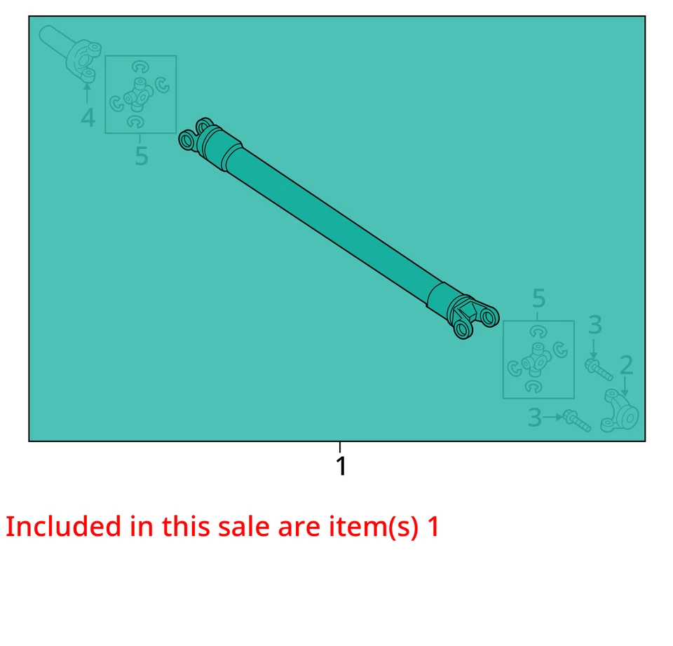 Lincoln Navigator 2011 eje de transmisión trasero fabricante de equipos originales 126 k millas - LKQ414759522 Foto 4 de 4