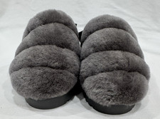 UGG Super Fluff Yeah Women's Slingback Slipper, Size 8 - Charcoal Gray