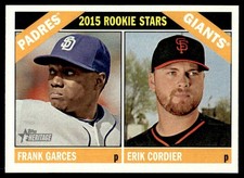 Erik Cordier (RC)/Frank Garces RC 2015 Topps Heritage #27 26374 Baseball Card