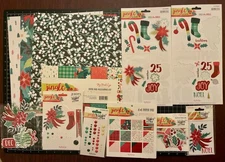 My Mind's Eye JINGLE ALL THE WAY Stickers, Journal, Dots, Mixed Bag, Paper LOT