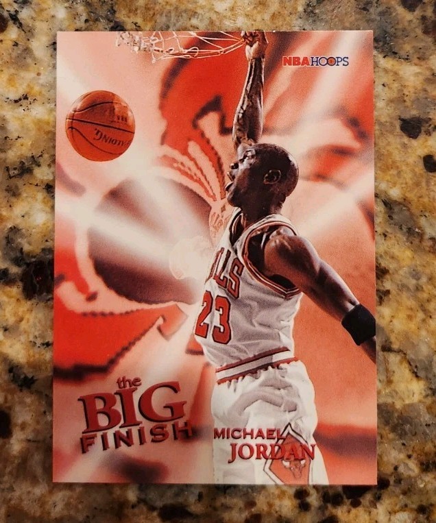 1996-97 NBA Hoops - The Big Finish Michael Jordan #176