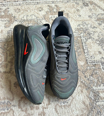 Nike Air Max 720 Grau Schwarz Orange EU 42 US 8.5 Sneaker