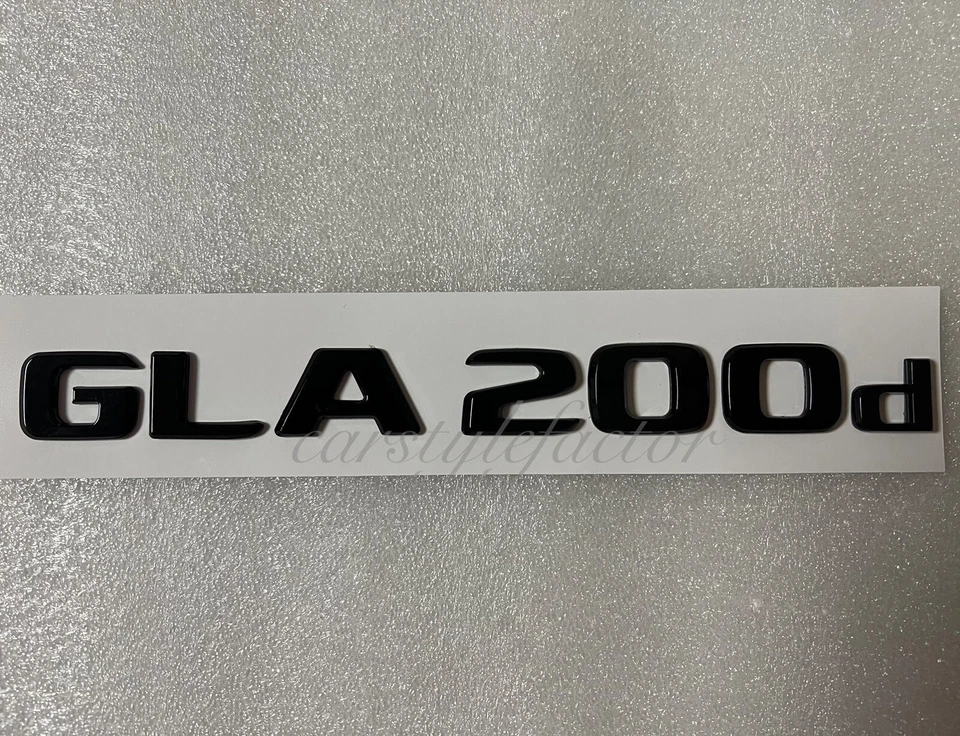 Mercedes Benz GLA200d Schriftzug Embleme Aufkleber Logo Flache Badge Auto NEW - Bild 1 von 1